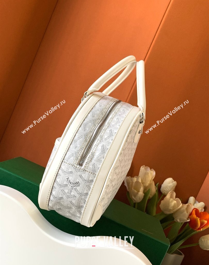 Goyard Saint Jeanne MM Bowling Bag White (zhang-23112011)