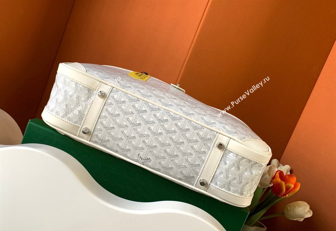 Goyard Saint Jeanne MM Bowling Bag White (zhang-23112011)