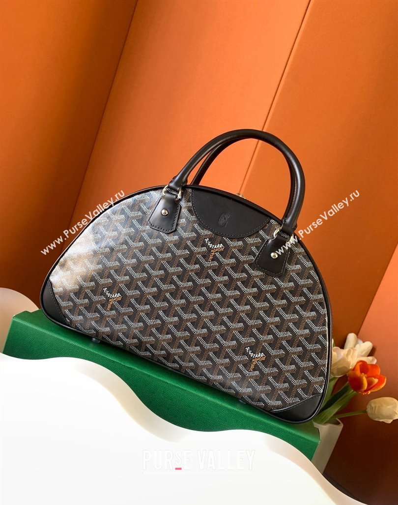 Goyard Saint Jeanne MM Bowling Bag Black (zhang-23112001)