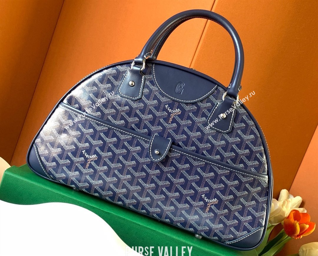 Goyard Saint Jeanne MM Bowling Bag Dark Blue (zhang-23112002)