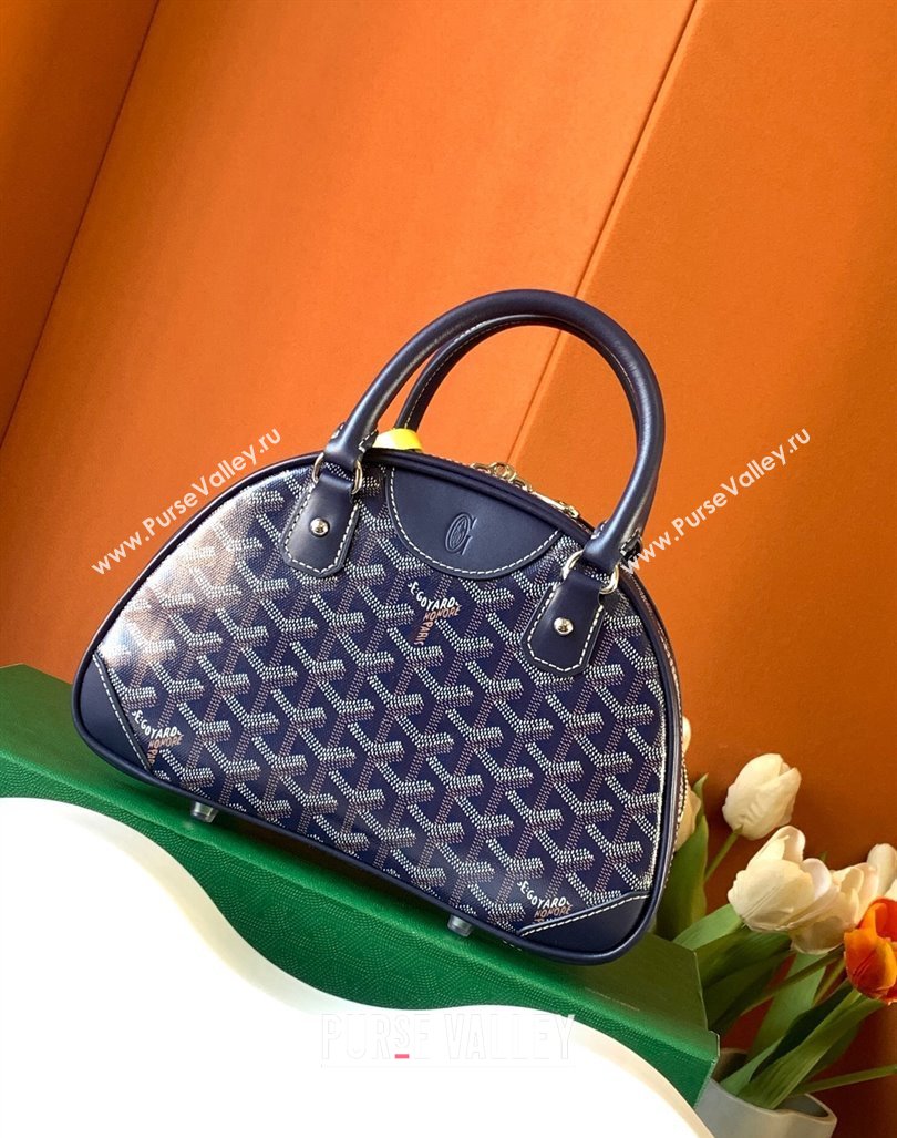 Goyard Saint Jeanne PM Bowling Bag Dark Blue (zhang-23112013)