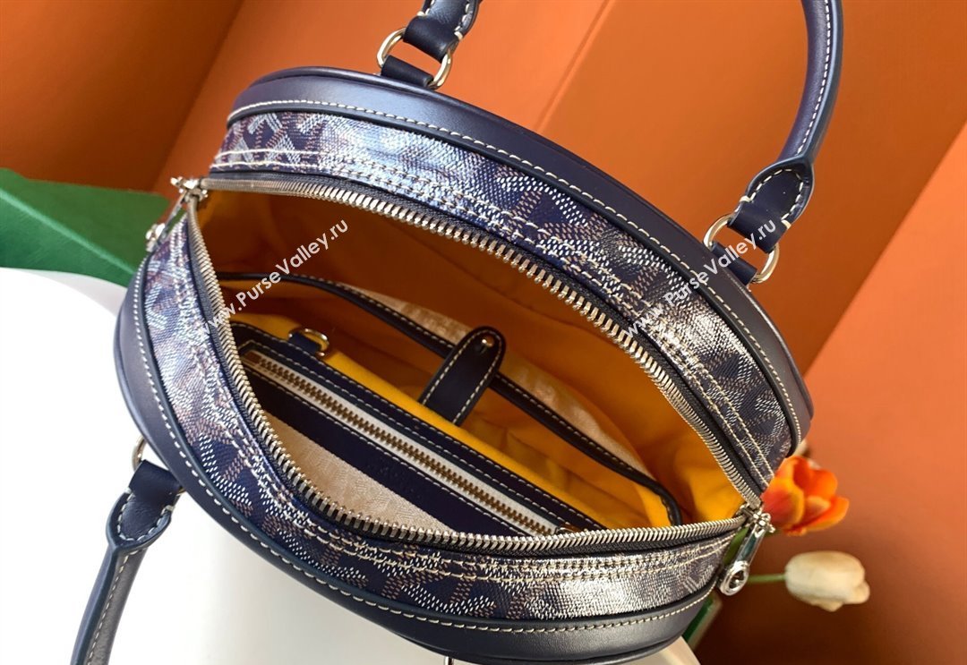 Goyard Saint Jeanne PM Bowling Bag Dark Blue (zhang-23112013)