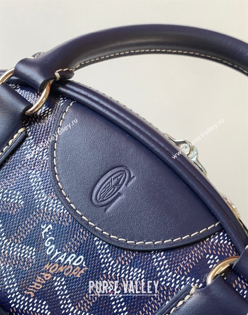 Goyard Saint Jeanne PM Bowling Bag Dark Blue (zhang-23112013)