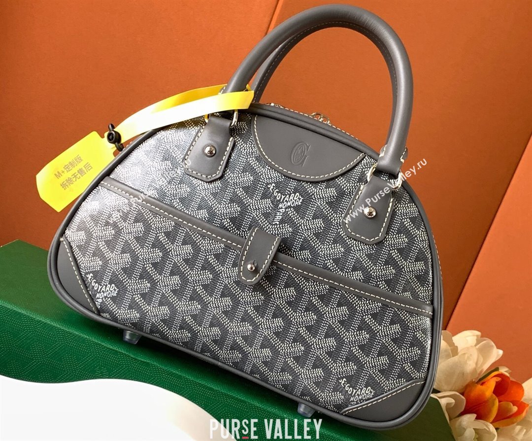 Goyard Saint Jeanne PM Bowling Bag Gray (zhang-23112016)
