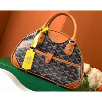 Goyard Saint Jeanne PM Bowling Bag Brown (zhang-23112014)