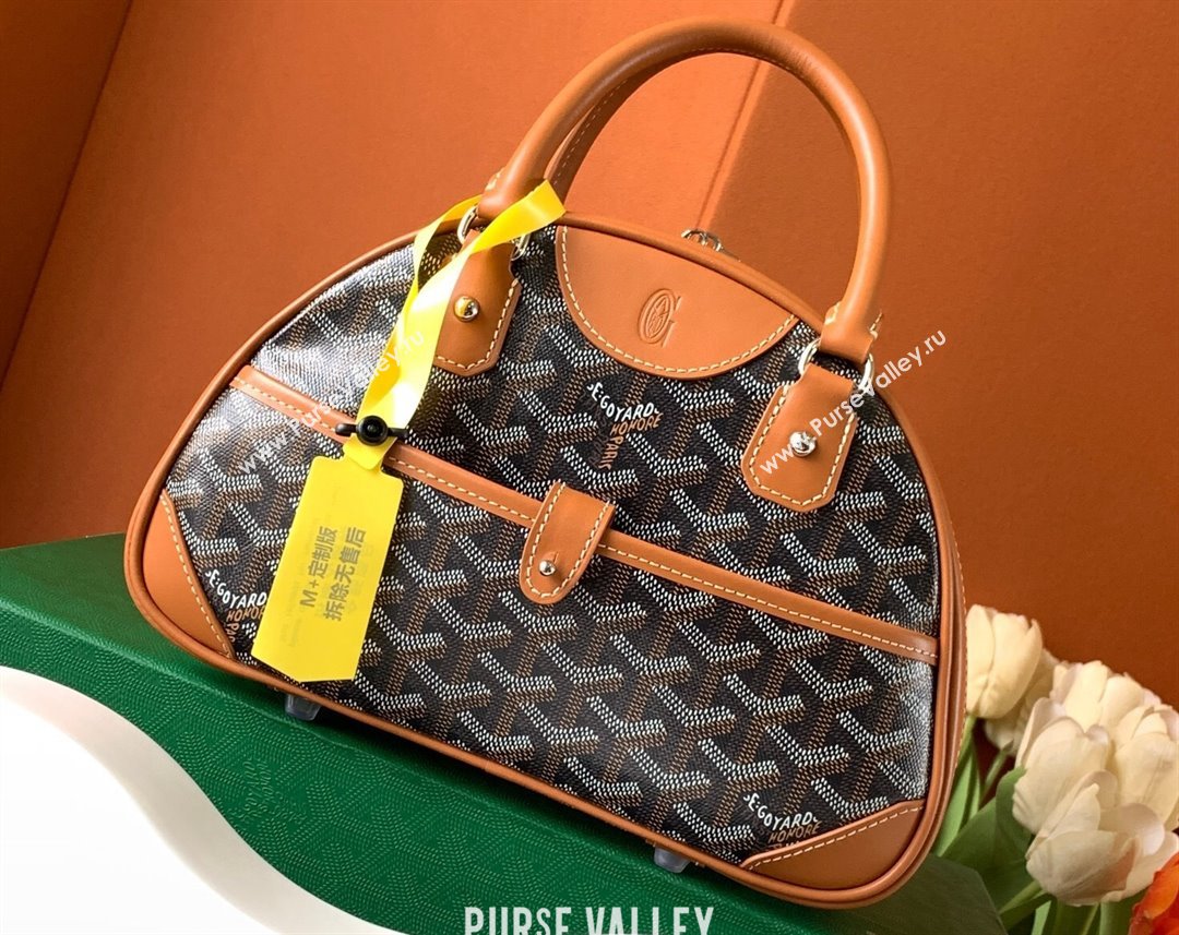 Goyard Saint Jeanne PM Bowling Bag Brown (zhang-23112014)