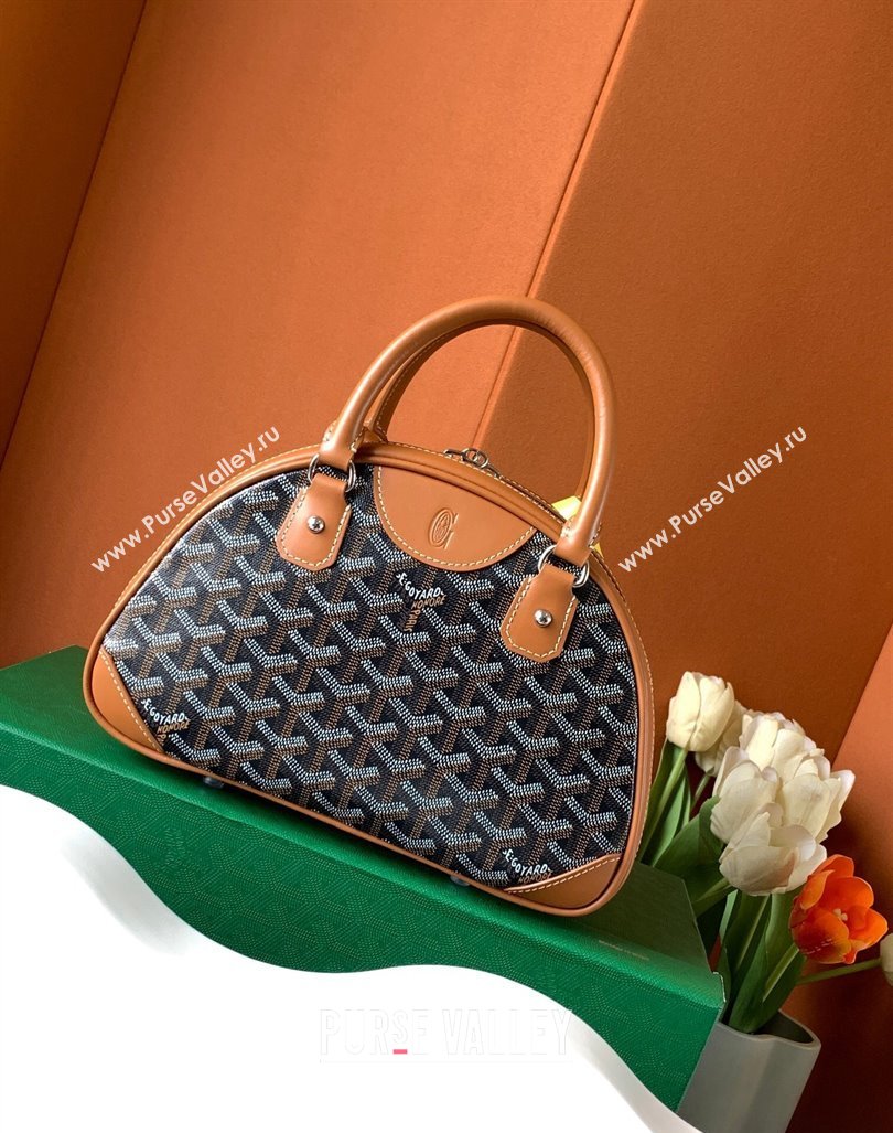 Goyard Saint Jeanne PM Bowling Bag Brown (zhang-23112014)