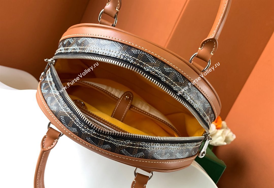 Goyard Saint Jeanne PM Bowling Bag Brown (zhang-23112014)