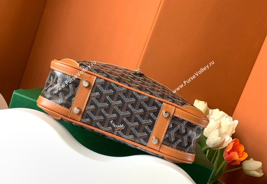 Goyard Saint Jeanne PM Bowling Bag Brown (zhang-23112014)