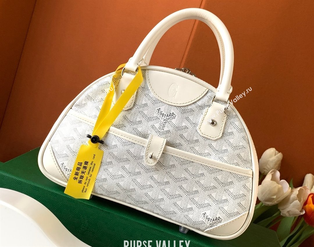 Goyard Saint Jeanne PM Bowling Bag White (zhang-23112025)