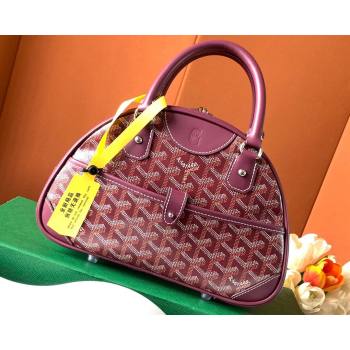 Goyard Saint Jeanne PM Bowling Bag Burgundy (zhang-23112015)