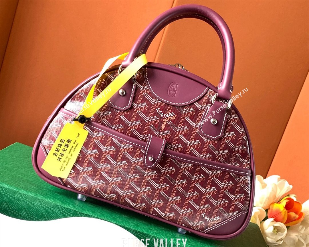 Goyard Saint Jeanne PM Bowling Bag Burgundy (zhang-23112015)