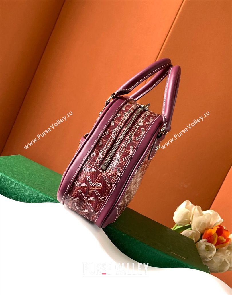 Goyard Saint Jeanne PM Bowling Bag Burgundy (zhang-23112015)
