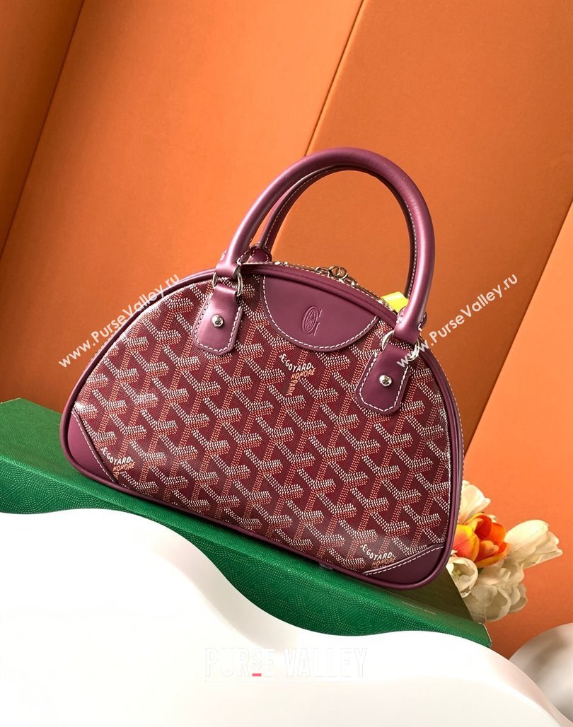 Goyard Saint Jeanne PM Bowling Bag Burgundy (zhang-23112015)