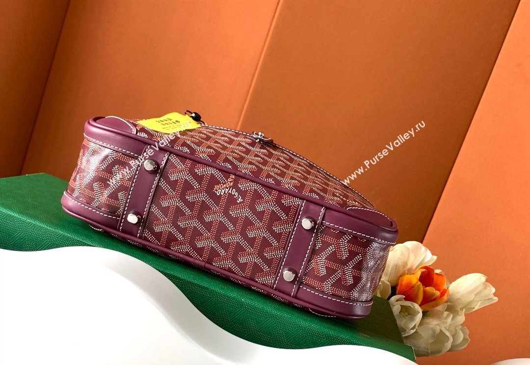 Goyard Saint Jeanne PM Bowling Bag Burgundy (zhang-23112015)