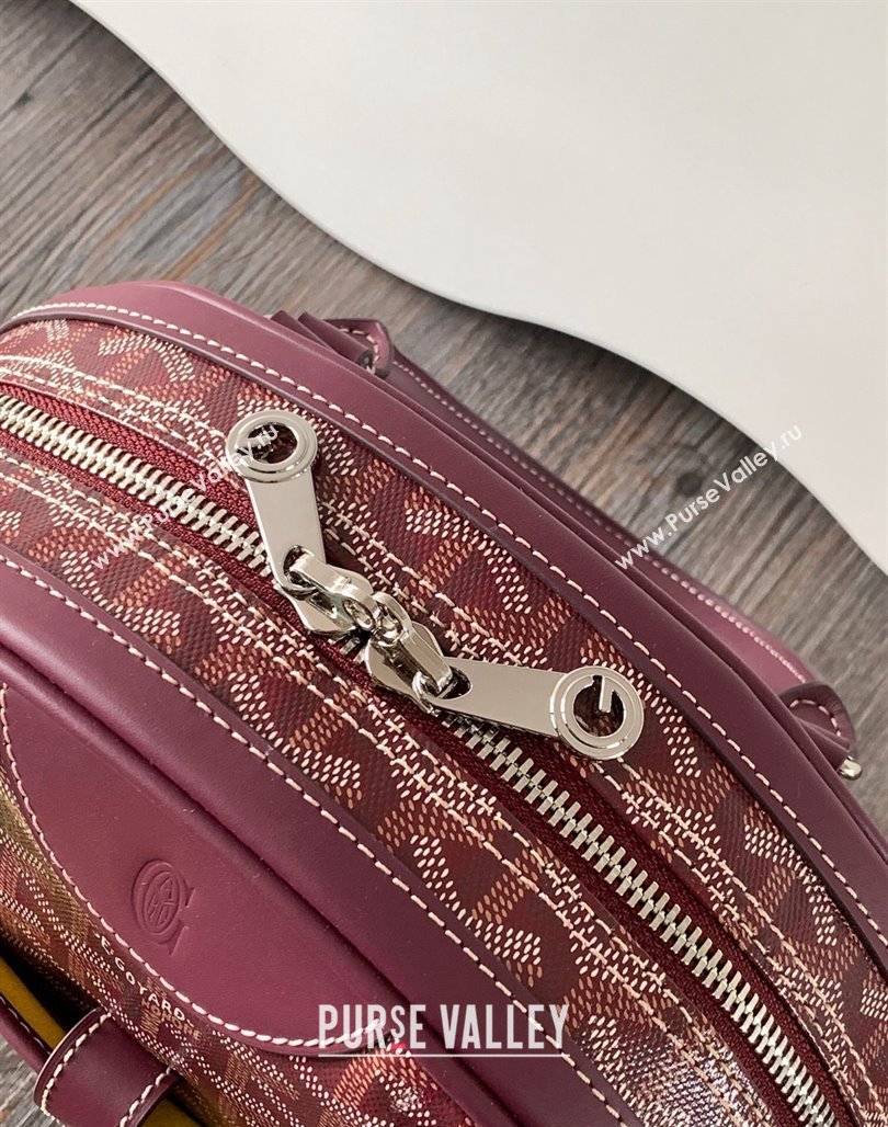 Goyard Saint Jeanne PM Bowling Bag Burgundy (zhang-23112015)