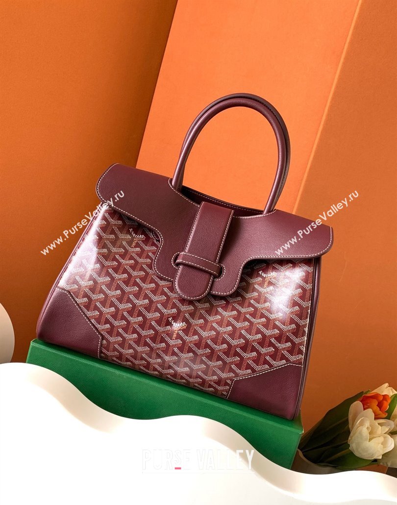 Goyard Saïgon tote bag Burgundy (zhang-23112405)