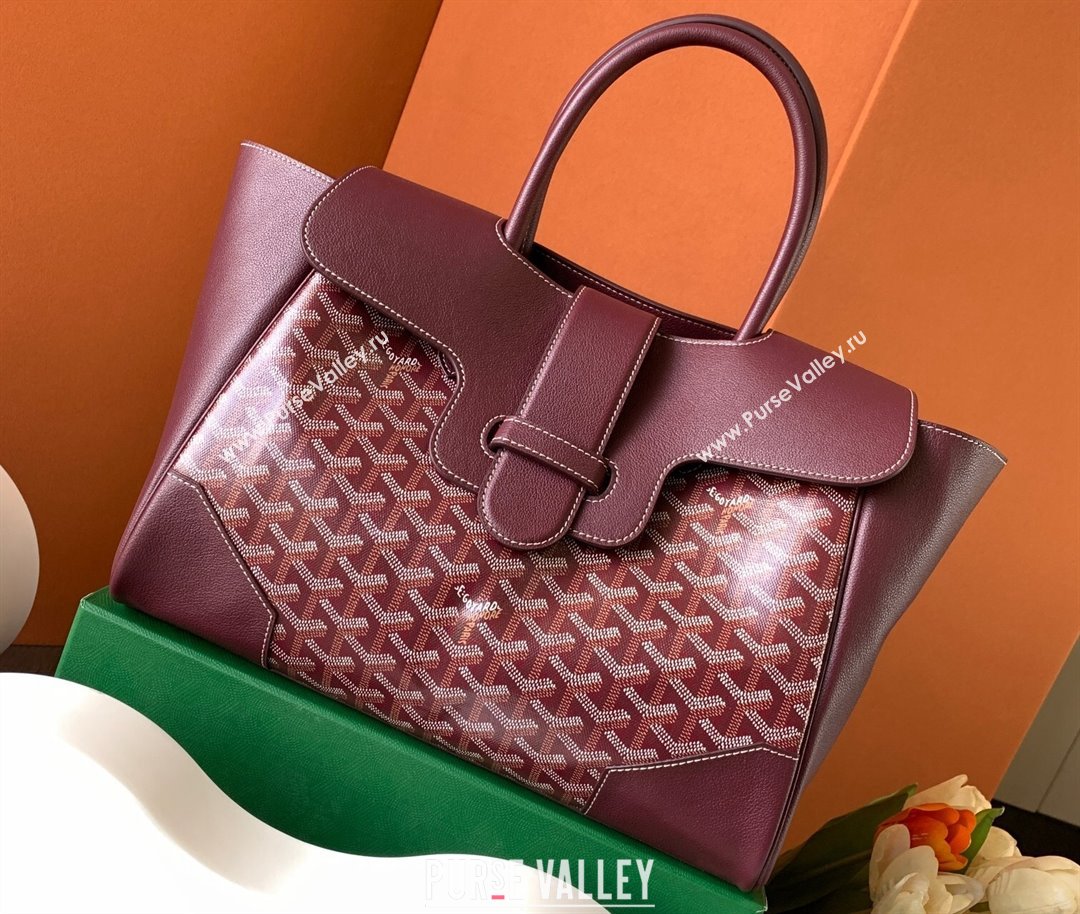 Goyard Saïgon tote bag Burgundy (zhang-23112405)
