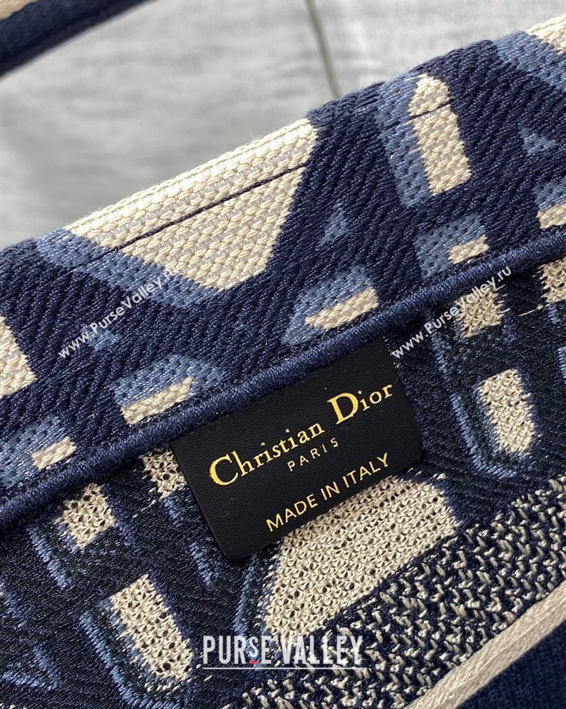 Dior Hat Basket Bag In Beige and Blue Macrocannage Embroidery 2024 (XXG-23112109)