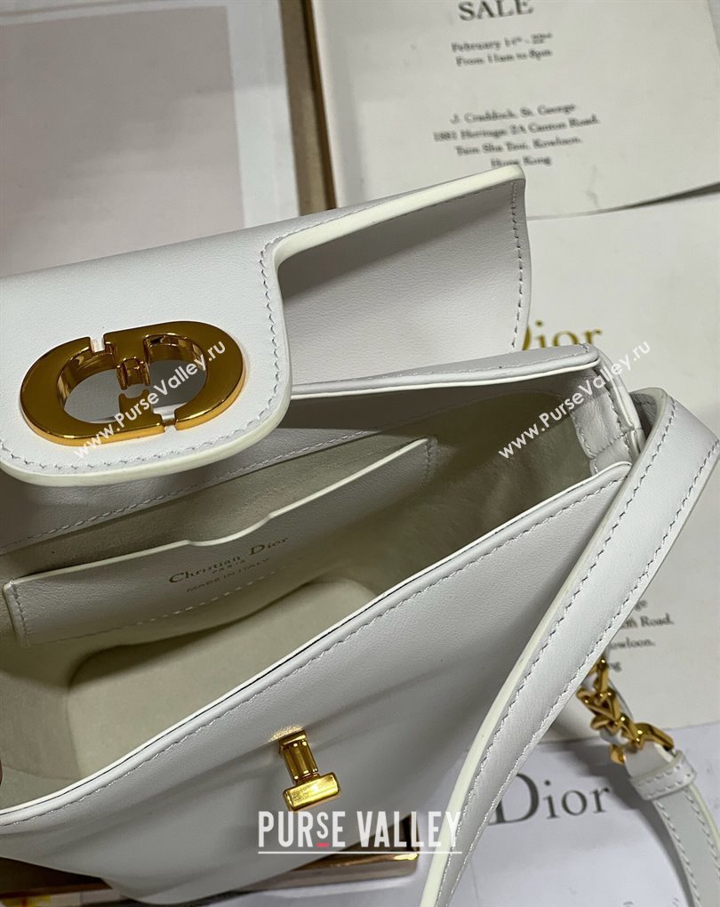 Dior 30 Montaigne Mini Bucket Bag In Calfskin White 2024 (XXG-23112111)