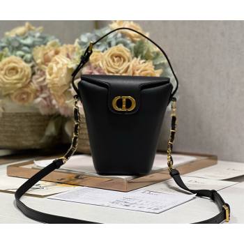 Dior 30 Montaigne Mini Bucket Bag In Calfskin Black 2024 (XXG-23112110)