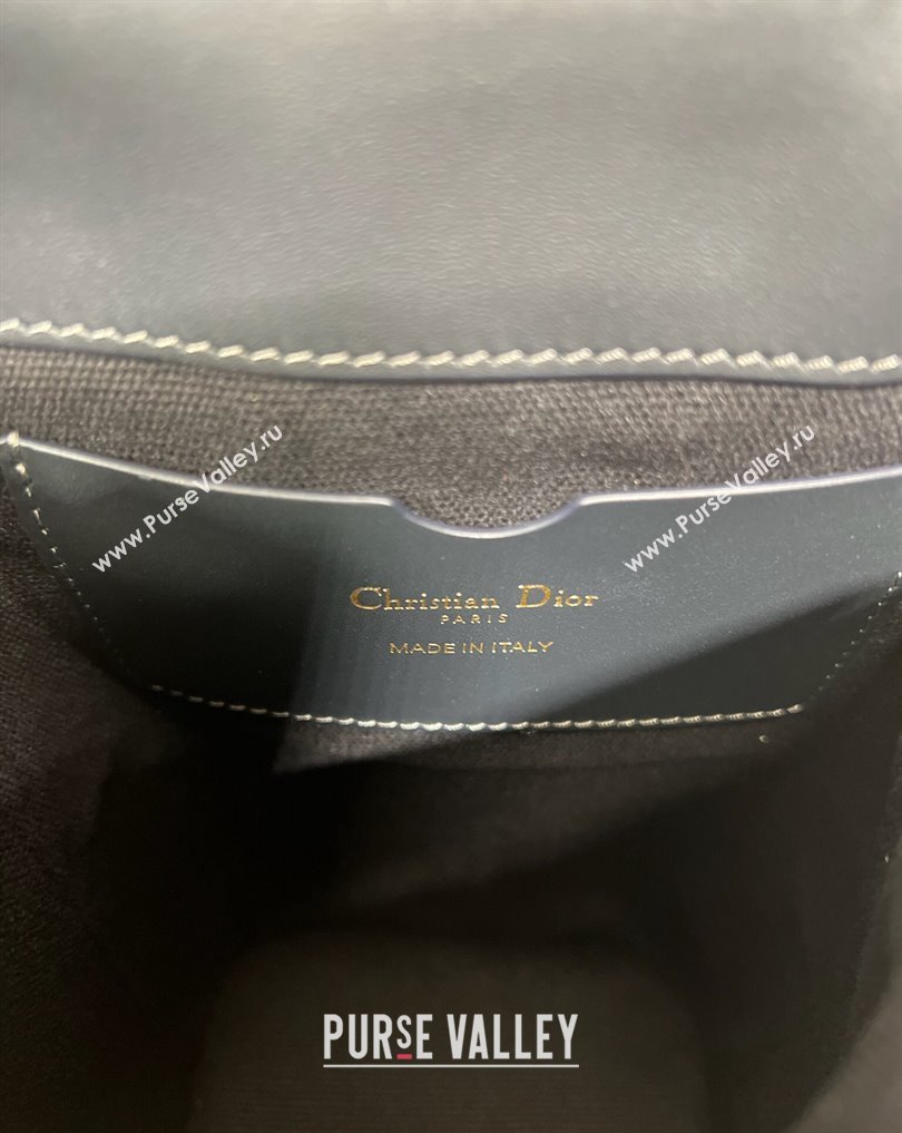 Dior 30 Montaigne Mini Bucket Bag In Blue Dior Oblique Jacquard and Calfskin 2024 (XXG-23112112)