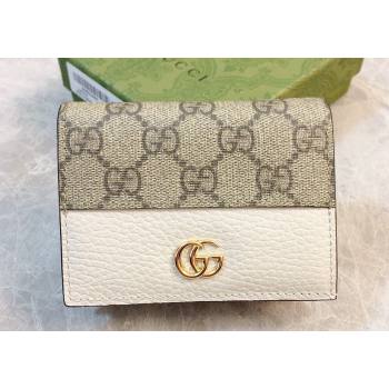 Gucci GG Marmont card case wallet 658610 White (ziyin-23112118)