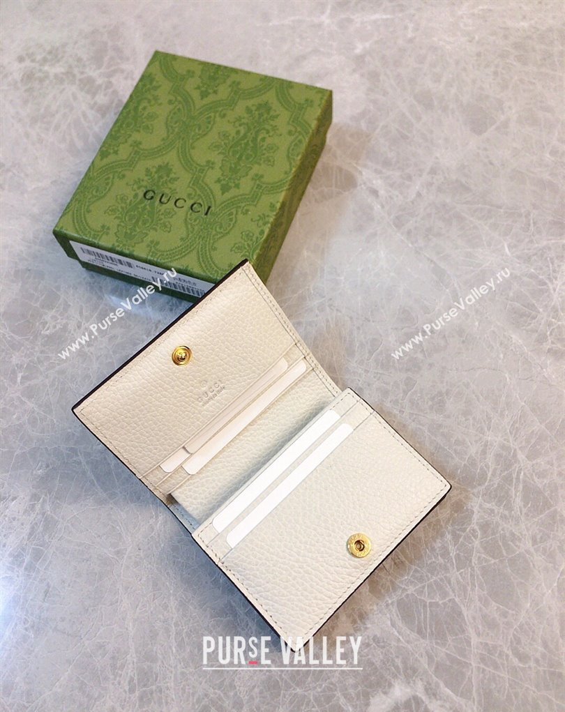 Gucci GG Marmont card case wallet 658610 White (ziyin-23112118)