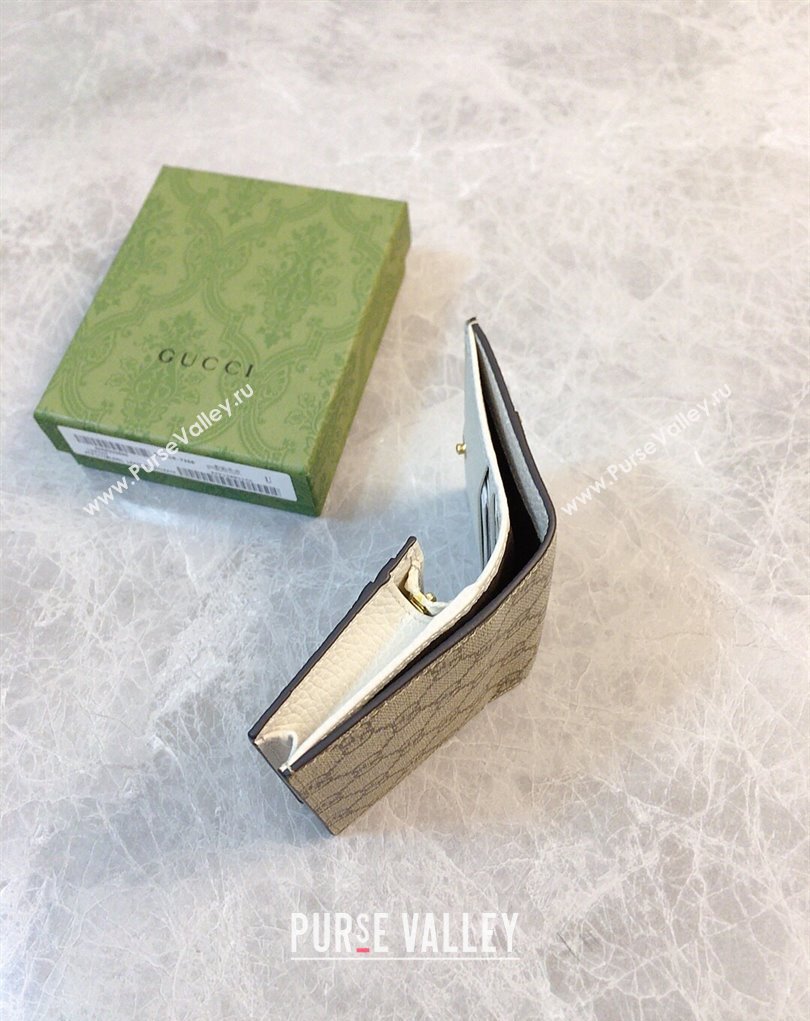 Gucci GG Marmont card case wallet 658610 White (ziyin-23112118)