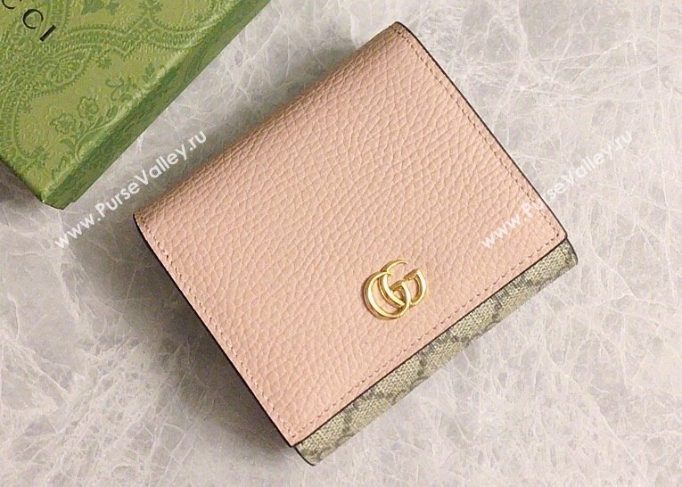 Gucci GG Marmont medium wallet 598587 Pink (ziyin-23112112)