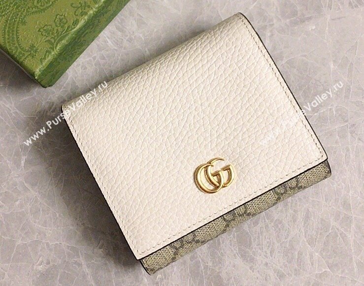 Gucci GG Marmont medium wallet 598587 White (ziyin-23112111)