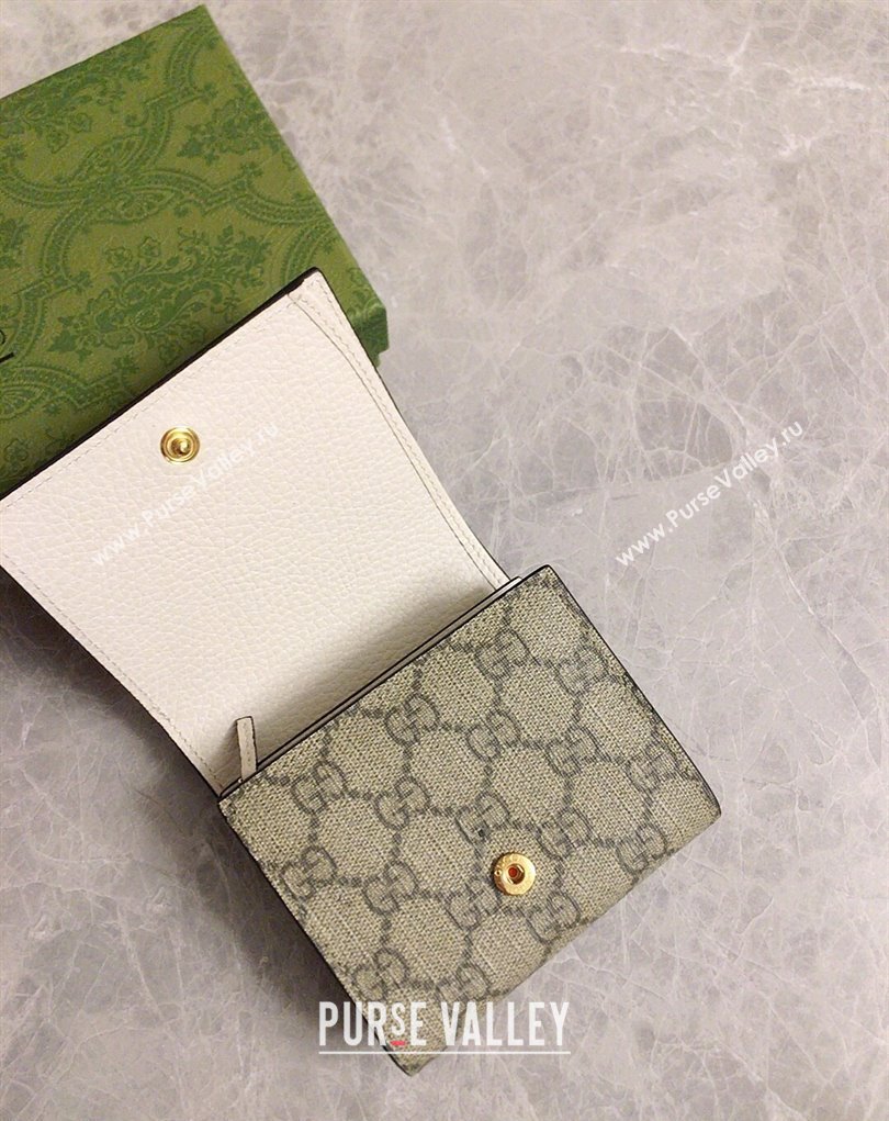 Gucci GG Marmont medium wallet 598587 White (ziyin-23112111)