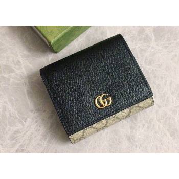 Gucci GG Marmont medium wallet 598587 Black (ziyin-23112110)