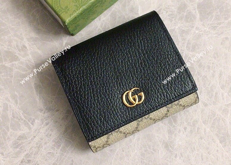 Gucci GG Marmont medium wallet 598587 Black (ziyin-23112110)