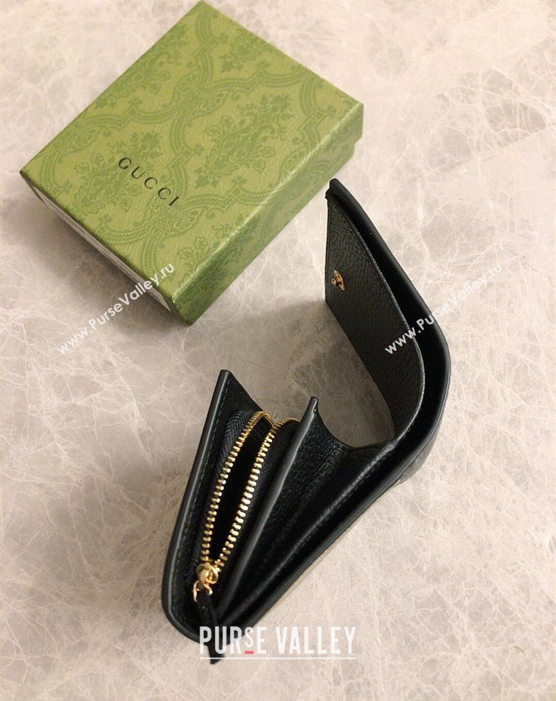 Gucci GG Marmont medium wallet 598587 Black (ziyin-23112110)