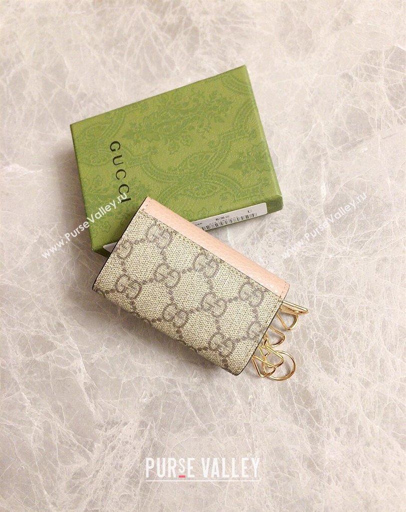 Gucci GG Marmont key case wallet 456118 Pink (ziyin-23112115)