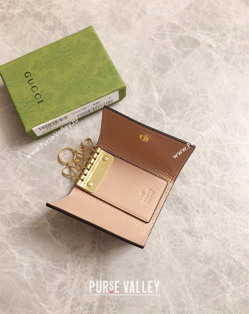 Gucci GG Marmont key case wallet 456118 Pink (ziyin-23112115)