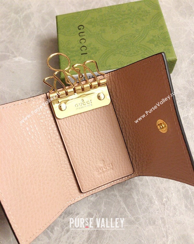 Gucci GG Marmont key case wallet 456118 Pink (ziyin-23112115)