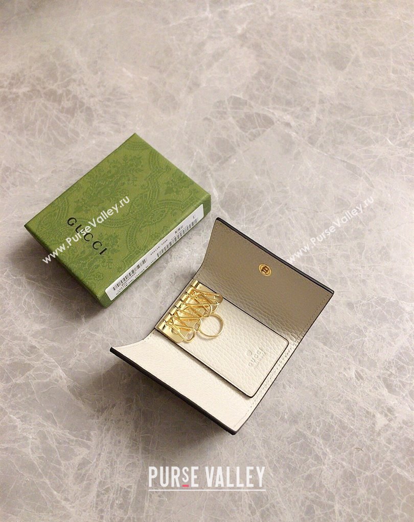Gucci GG Marmont key case wallet 456118 White (ziyin-23112114)