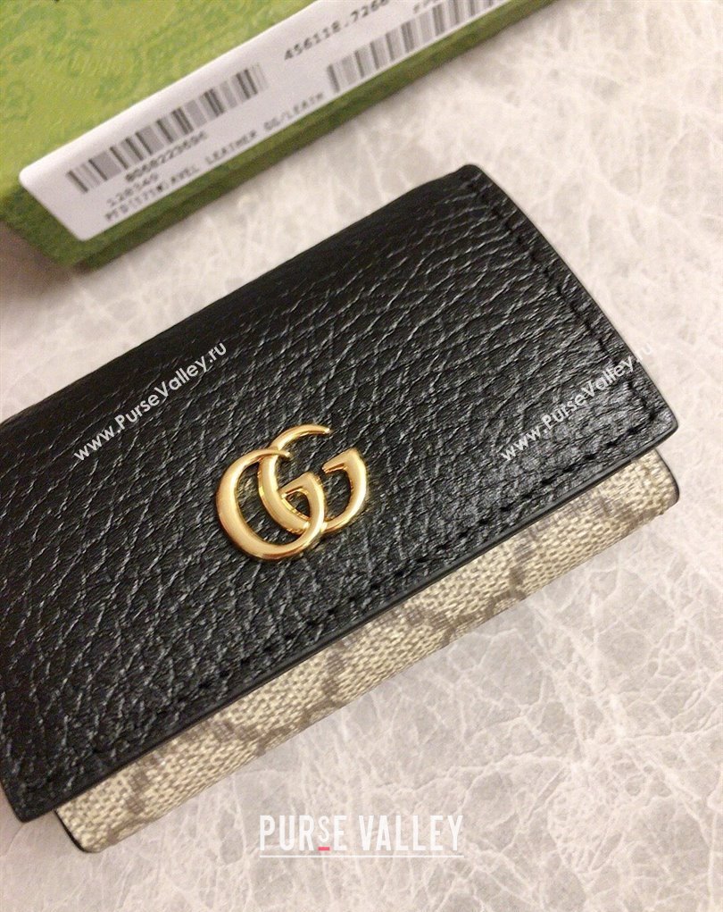 Gucci GG Marmont key case wallet 456118 Black (ziyin-23112113)