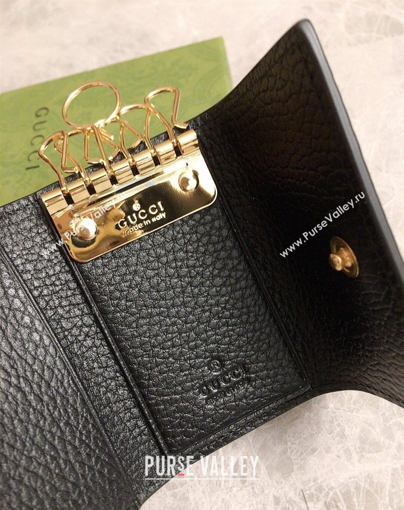 Gucci GG Marmont key case wallet 456118 Black (ziyin-23112113)