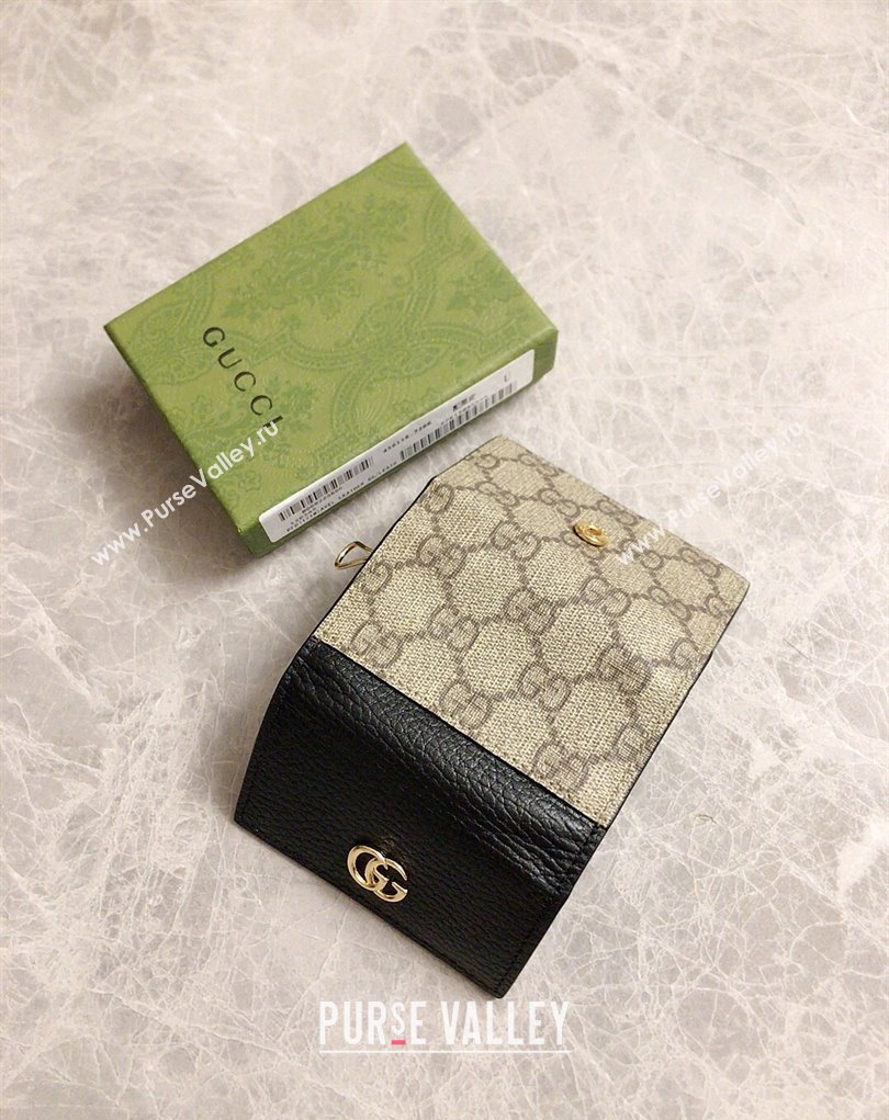 Gucci GG Marmont key case wallet 456118 Black (ziyin-23112113)