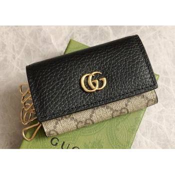 Gucci GG Marmont key case wallet 456118 Black (ziyin-23112113)