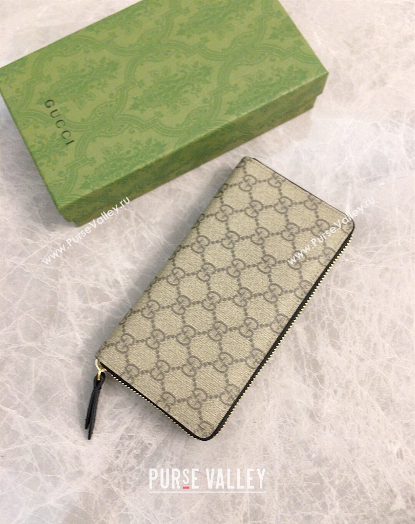 Gucci GG Marmont zip around wallet 456117 Black (ziyin-23112107)