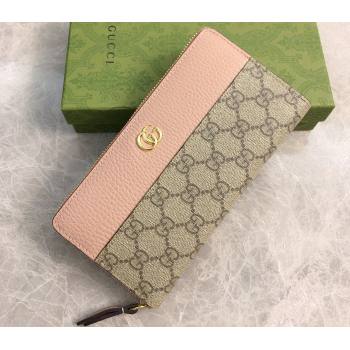 Gucci GG Marmont zip around wallet 456117 Pink (ziyin-23112109)
