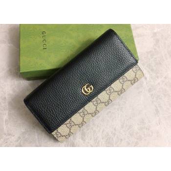 Gucci GG Marmont continental wallet 456116 Black (ziyin-23112104)
