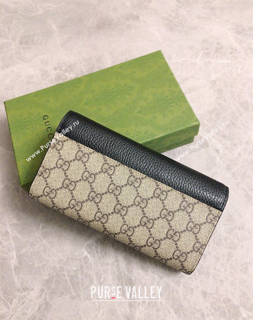 Gucci GG Marmont continental wallet 456116 Black (ziyin-23112104)