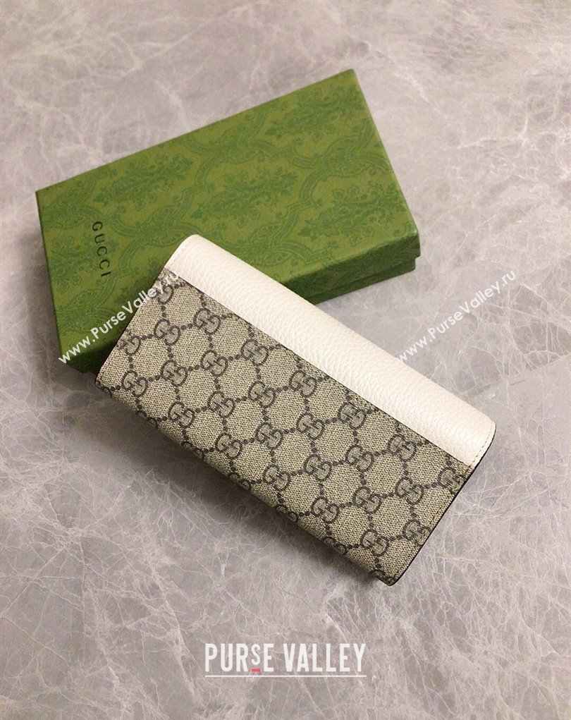 Gucci GG Marmont continental wallet 456116 White (ziyin-23112105)