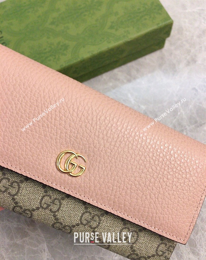 Gucci GG Marmont continental wallet 456116 Pink (ziyin-23112106)