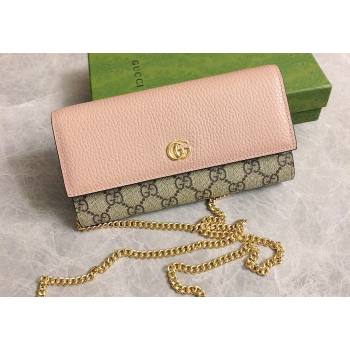 Gucci GG Marmont chain wallet 546585 Pink (ziyin-23112103)